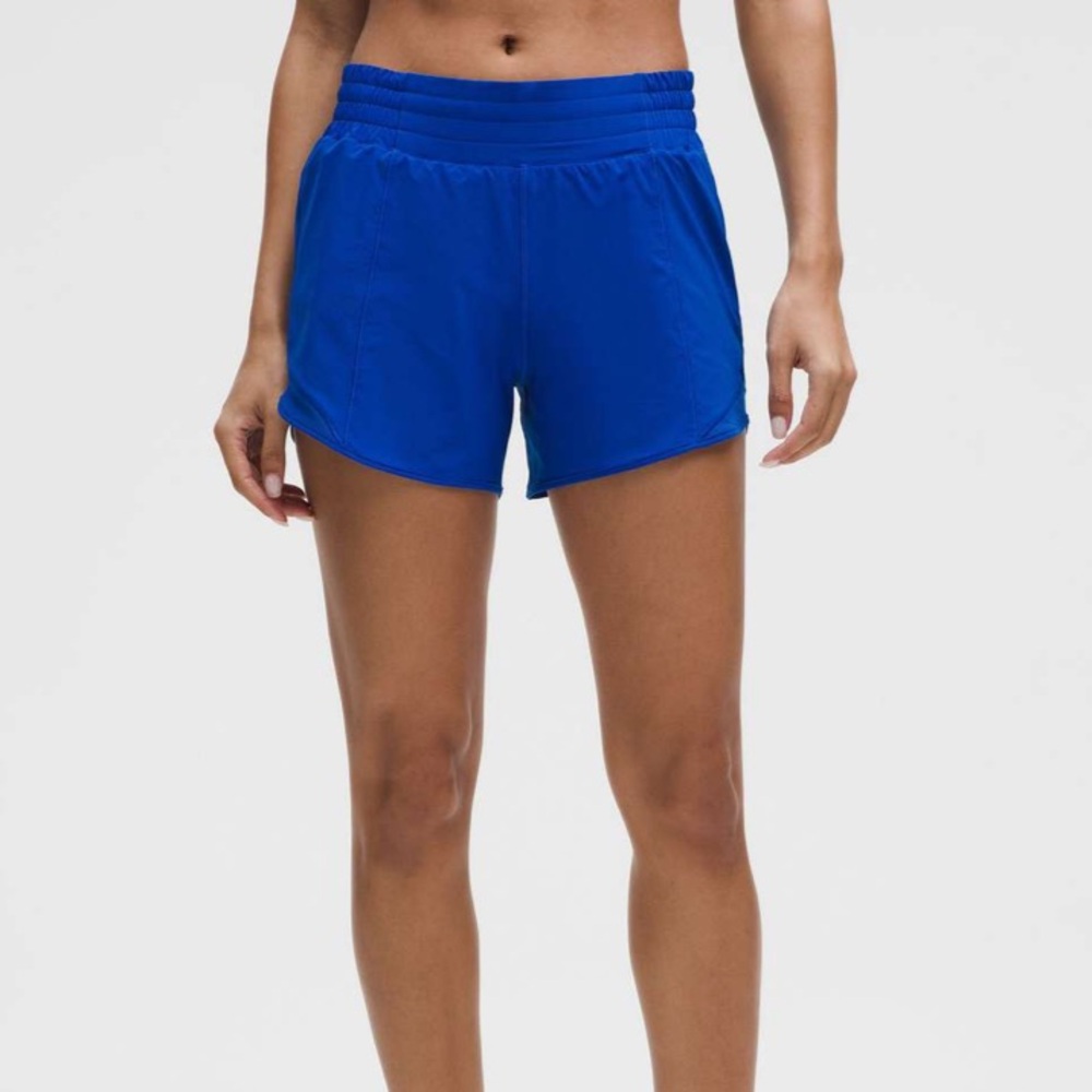 Lululemon Hotty Hot High-Rise Lined Short 4", Larkspur, Size 6